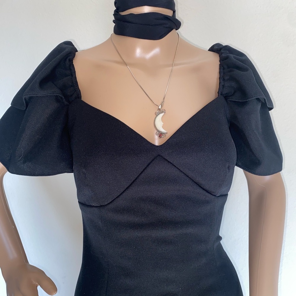 Gorgeous vintage black witchy gothic dress